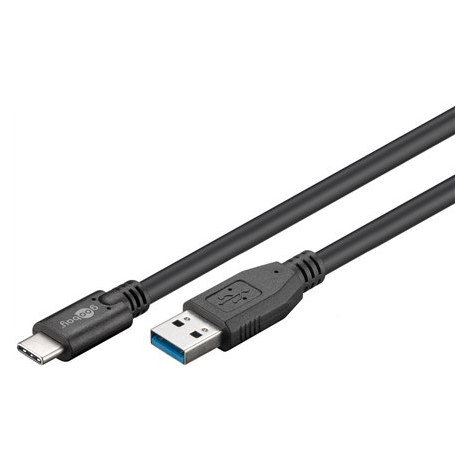 Goobay | USB-C cable | Male | 9 pin USB Type A | Male | Black | 24 pin USB-C | 3 m - 2